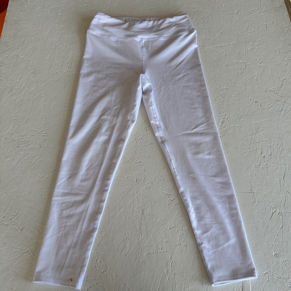 Evcr women's leggings white Large